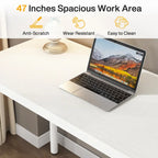 Bureau d'ordinateur moderne et simple Table d'étude et d'écriture avec 5 tiroirs