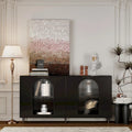 Meuble d'appoint Armoire en bois avec 4 portes vitrées