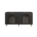 Meuble d'appoint Armoire en bois avec 4 portes vitrées