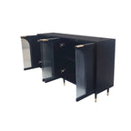 Meuble d'appoint Armoire en bois avec 4 portes vitrées