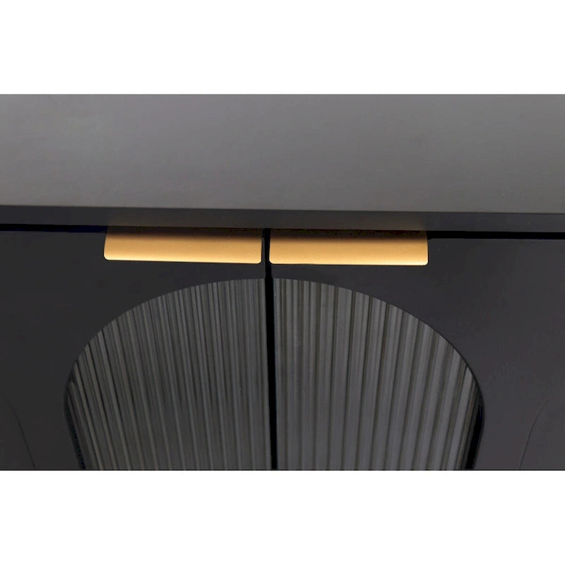 Meuble d'appoint Armoire en bois avec 4 portes vitrées