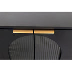 Meuble d'appoint Armoire en bois avec 4 portes vitrées