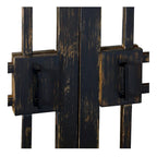 Harp & Finial Rourke Buffet – Quatre Portes Miroir – Bois de Manguier