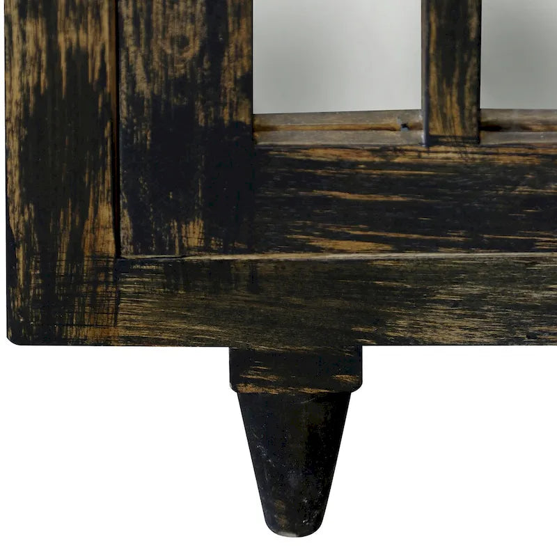 Harp & Finial Rourke Buffet – Quatre Portes Miroir – Bois de Manguier