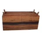 Buffet de salle à manger en bois à six tiroirs