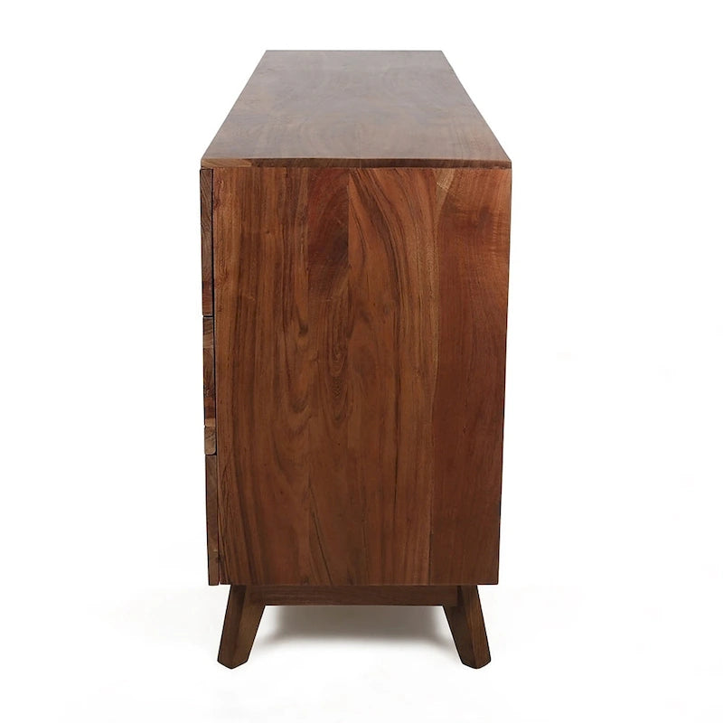 Buffet de salle à manger en bois à six tiroirs