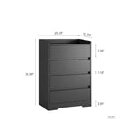 GEITIN Commode Armoire Moderne en Bois avec Cadre Robuste