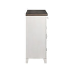 Nouveau buffet classique Jesse blanc et marron