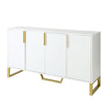 Buffet de cuisine avec 4 portes, poignées Meta, pieds et étagères réglables - 60L x 15.7W x 34H