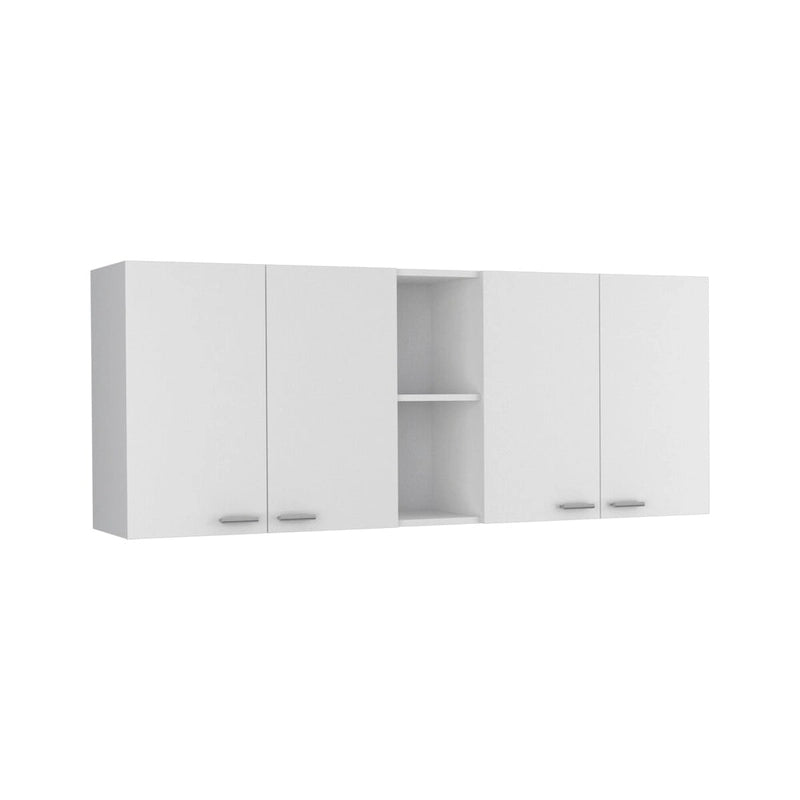 Meuble haut de cuisine Ontario, deux portes, finition blanche, haute qualité et durable