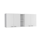 Meuble haut de cuisine Ontario, deux portes, finition blanche, haute qualité et durable