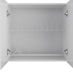 Meuble haut de cuisine Ontario, deux portes, finition blanche, haute qualité et durable