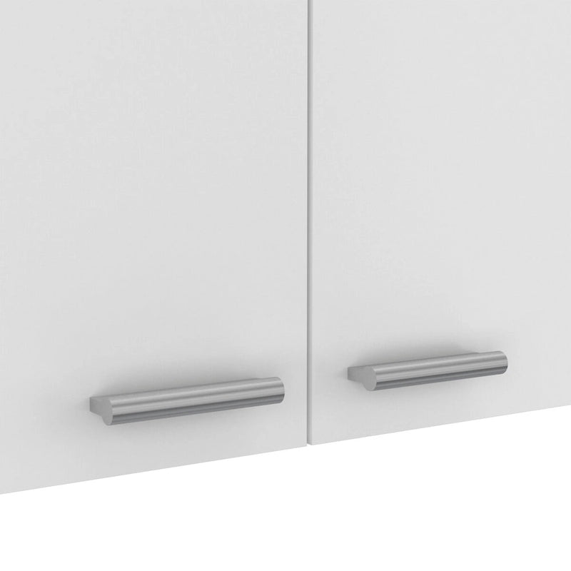 Meuble haut de cuisine Ontario, deux portes, finition blanche, haute qualité et durable