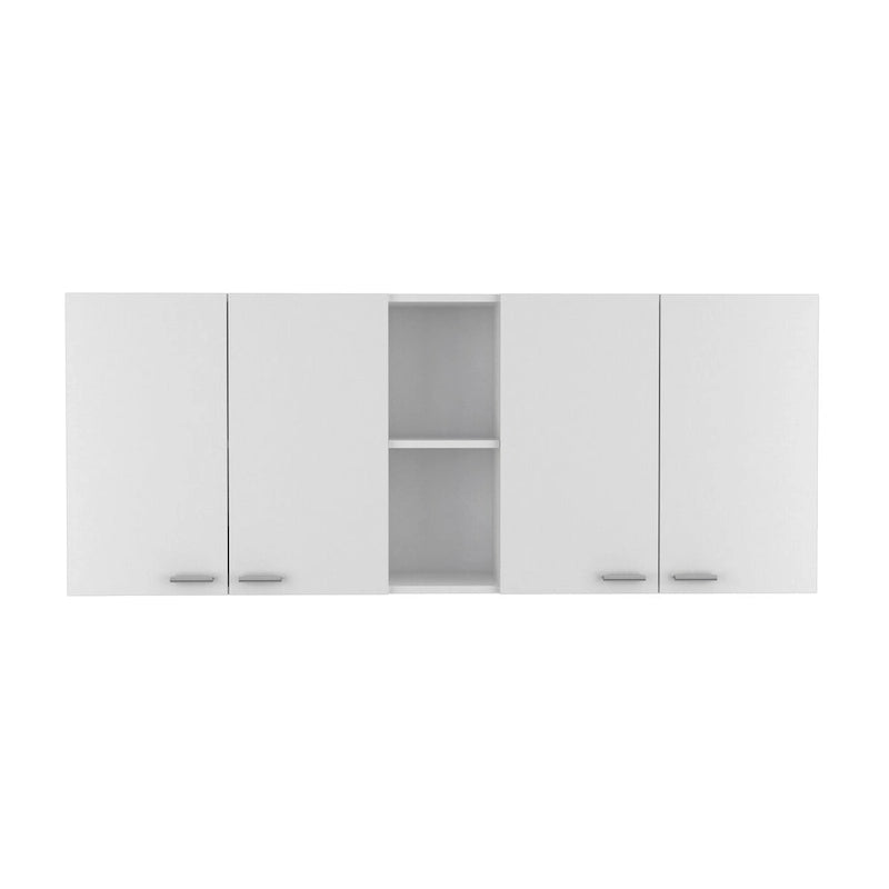 Meuble haut de cuisine Ontario, deux portes, finition blanche, haute qualité et durable