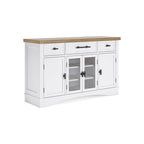 Signature Design by Ashley Ashbryn White/Natural Dining Server - 60 L x 19 P x 37 H
