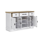 Signature Design by Ashley Ashbryn White/Natural Dining Server - 60 L x 19 P x 37 H