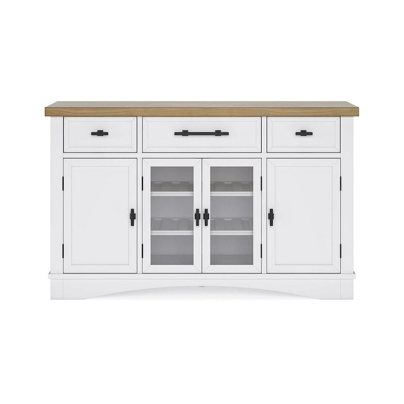 Signature Design by Ashley Ashbryn White/Natural Dining Server - 60 L x 19 P x 37 H