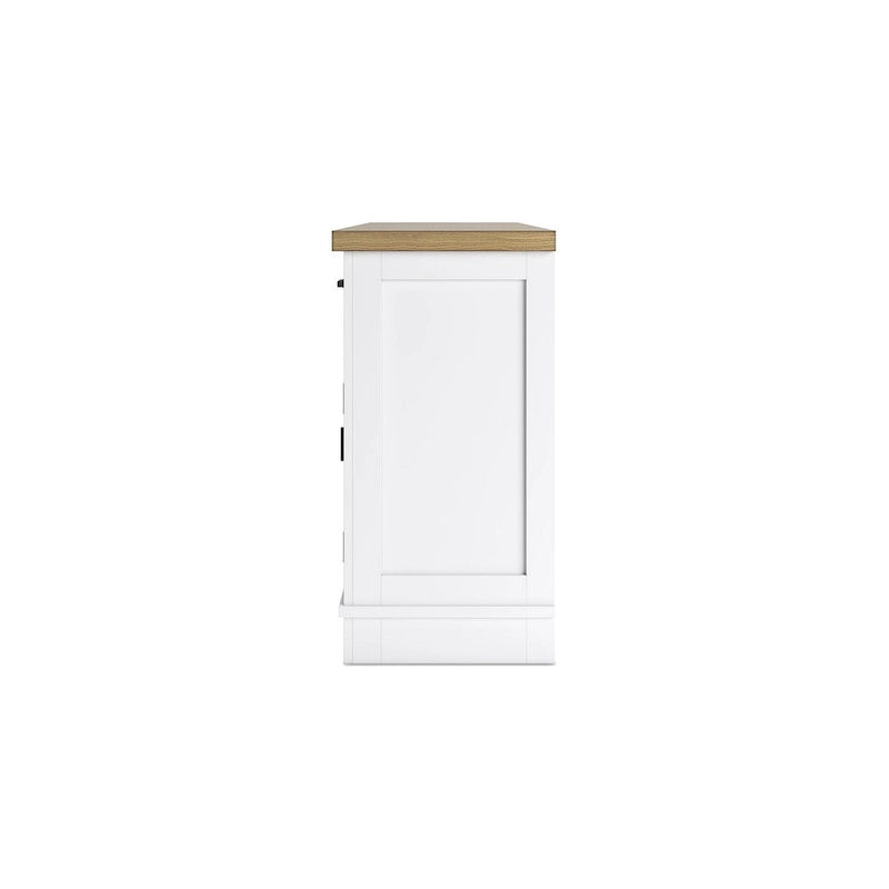 Signature Design by Ashley Ashbryn White/Natural Dining Server - 60 L x 19 P x 37 H