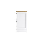 Signature Design by Ashley Ashbryn White/Natural Dining Server - 60 L x 19 P x 37 H