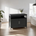 Buffet en bois avec étagère et porte magnétique - S.O.