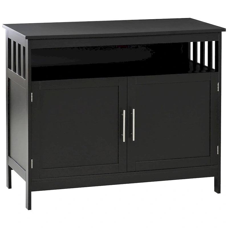 Buffet en bois avec étagère et porte magnétique - S.O.