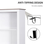 Meuble de rangement autoportant, Colonne de salle de bain, Buffet