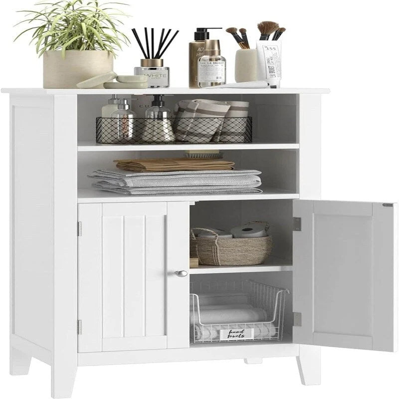 Cabinet with 2 Doors and Adjustbale Shelf - 11.8D x 19.7W x 36.4H