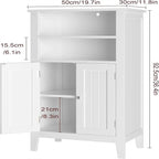 Armoire avec 2 portes et étagère réglable - 30P x 50L x 92,5H cm
