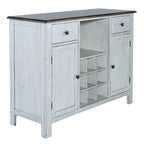 Buffet couleur miel antique et blanc cassé Carolina Crossing