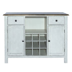Buffet couleur miel antique et blanc cassé Carolina Crossing