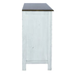 Buffet couleur miel antique et blanc cassé Carolina Crossing