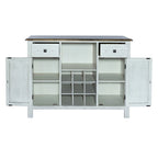 Buffet couleur miel antique et blanc cassé Carolina Crossing