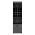 Meuble bar pour cuisine, salle à manger, salon, chêne fumé