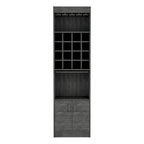Meuble bar pour cuisine, salle à manger, salon, chêne fumé