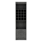 Bar Cabinet for Kitchen, Dining Room,Living Room, Smokey Oak