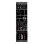 Meuble bar pour cuisine, salle à manger, salon, chêne fumé