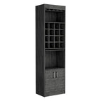Meuble bar pour cuisine, salle à manger, salon, chêne fumé