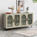 Buffet de rangement avec porte vitrée