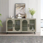 Buffet de rangement avec porte vitrée