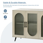 Buffet de rangement avec porte vitrée