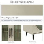 Buffet de rangement avec porte vitrée