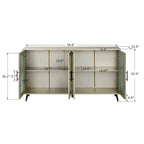 Buffet de rangement avec porte vitrée