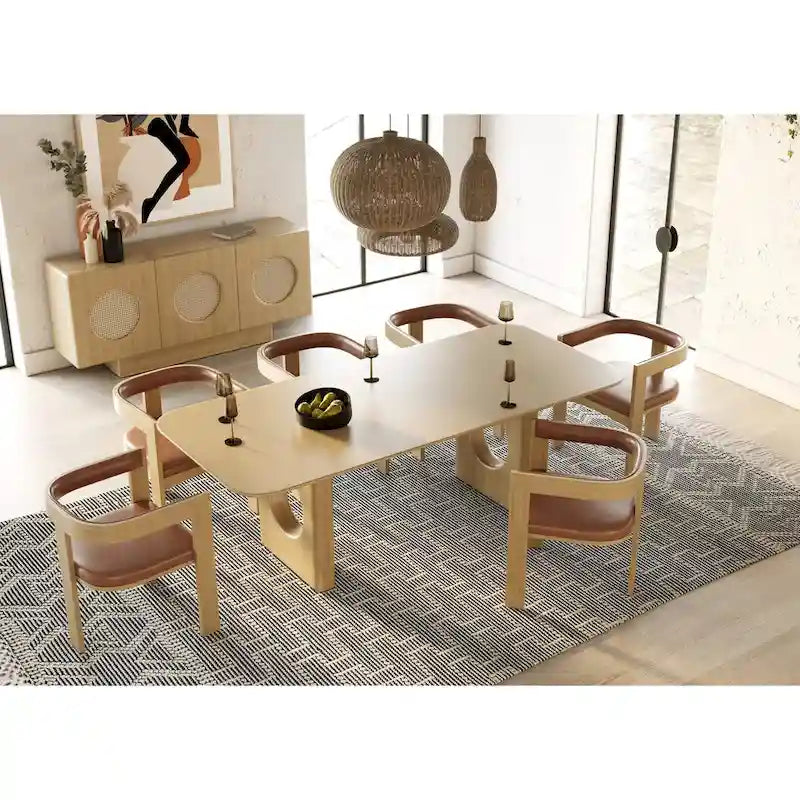 Buffet en chêne blanc moderne Nova Domus Oshana