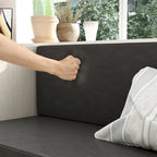Banc à chaussures blanc avec coussin noir et tiroirs de rangement réglables