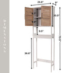 Meuble de rangement Stockholm pour toilettes – 24,80 po L x 9 po l x 70,50 po H