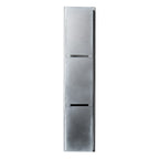 Niche de douche de salle de bain verticale triple étagère en acier inoxydable blanc mat 8 x 36 de marque ALFI