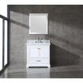 Ensemble de meuble-lavabo en bois massif Mareo 36