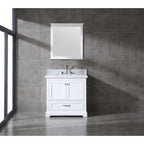 Ensemble de meuble-lavabo en bois massif Mareo 36