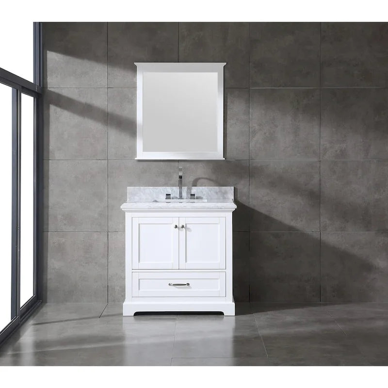 Mareo 36 Solid Wood Bathroom Vanity Set