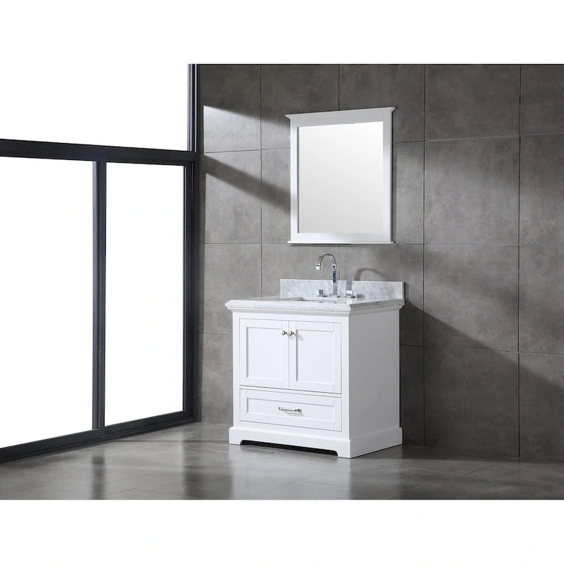 Ensemble de meuble-lavabo en bois massif Mareo 36